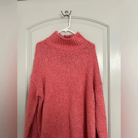 Anthropologie The Need-It Oversized Chunky Knit Mock Neck Sweater Size L - Picture 5 of 15